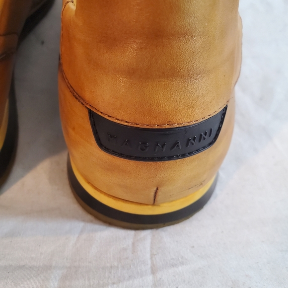 Magnanni Men's Size 9M Pueblo Fashion Sneakers 14804 Cognac Brown Leather - Picture 6 of 7